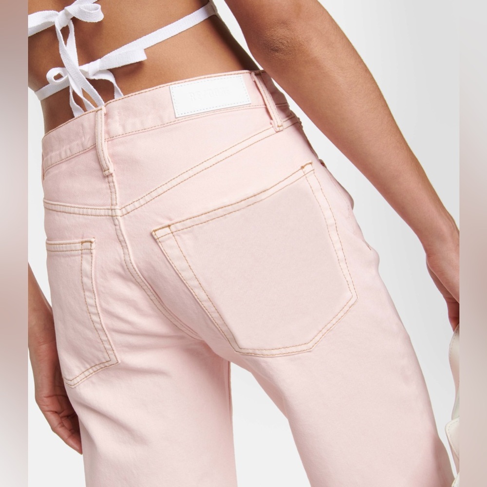 Re/Done - Loose Long Rigid Jeans Washed Pink Size 31 - Picture 4 of 11